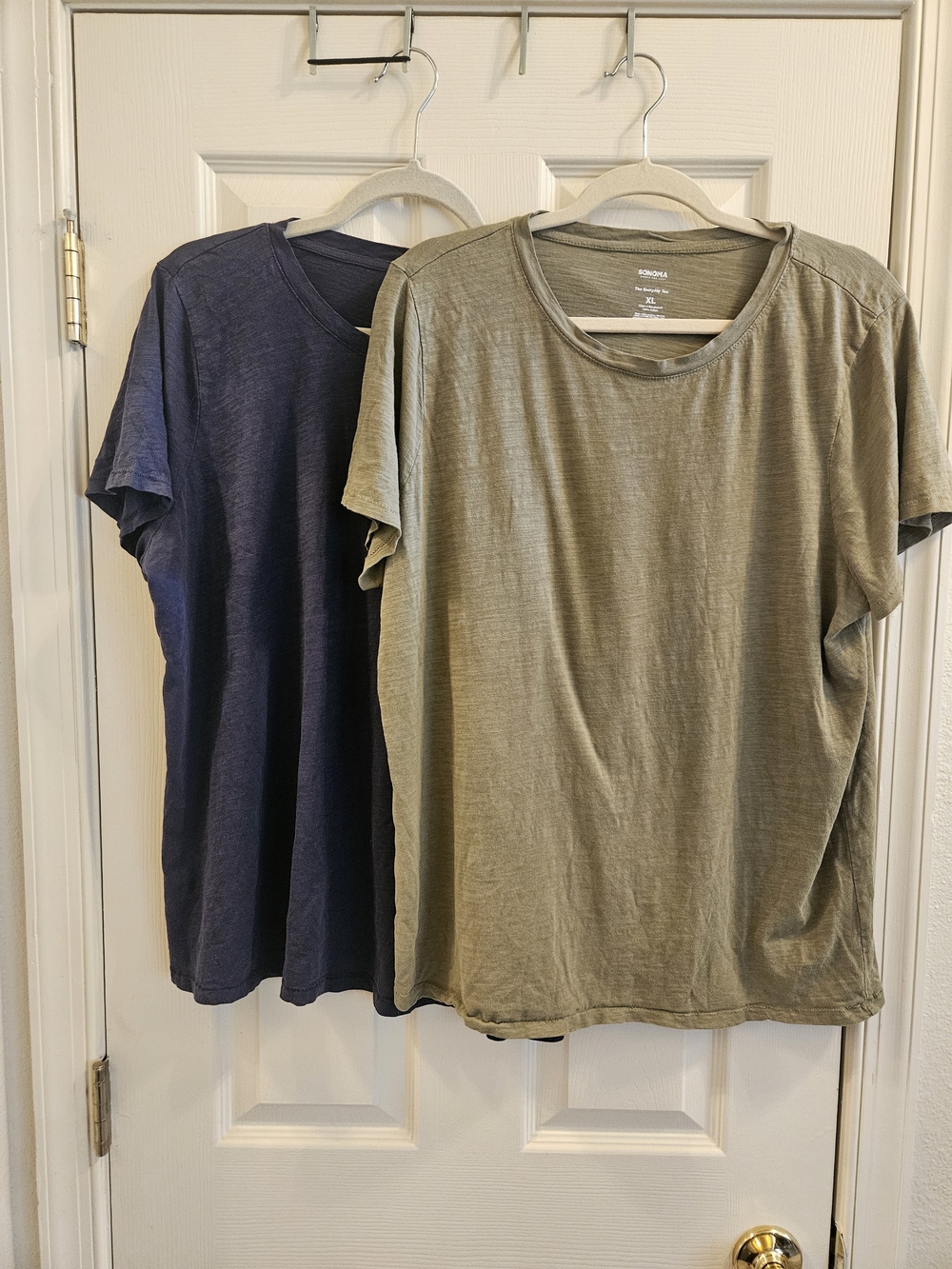 Sonoma Everyday Tee XL 2 Pack Navy Olive 100% Cotton T-Shirts